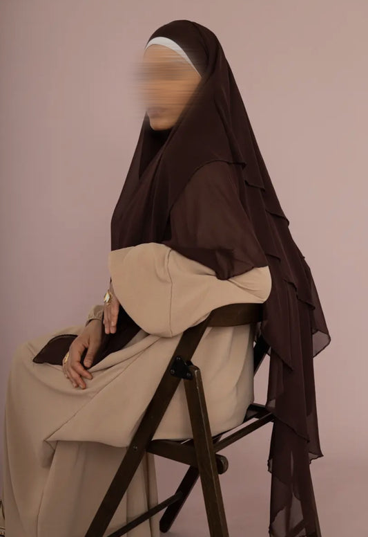 Khimar Mahira marron