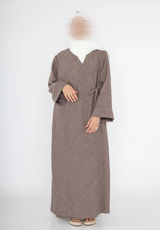 Abaya Yusra taupe