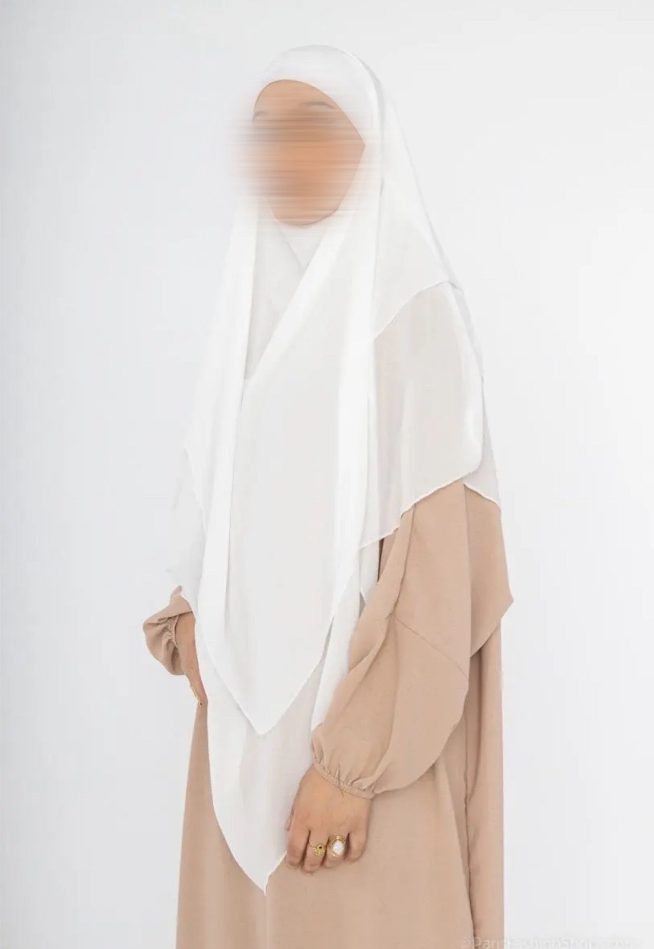 Khimar Mahira blanc